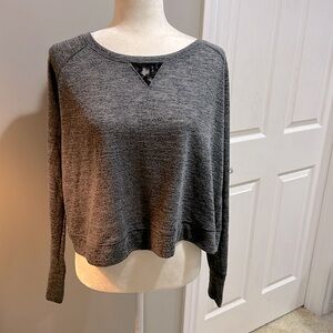 VICTORIA’S SECRET Long Sleeve Lace Trim Crop